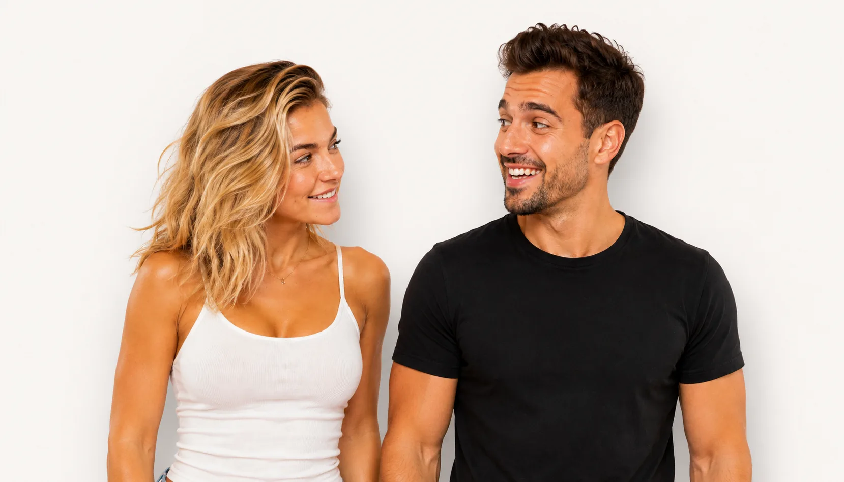 Man and woman connecting on ChatMe